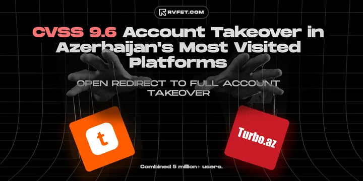 CVSS 9.6 Account Takeover in Azerbaijan's Most Visited Platforms