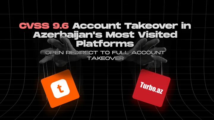 CVSS 9.6 Account Takeover in Azerbaijan's Most Visited Platforms